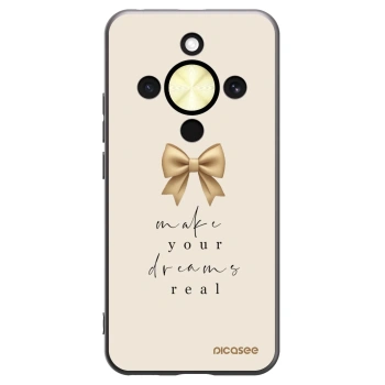 Picasee husă neagră din silicon pentru Honor Magic8 Lite 5G - Golden Dream