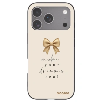 Picasee husă neagră din silicon pentru Apple iPhone 18 Pro - Golden Dream