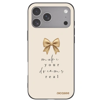 Picasee husă neagră din silicon pentru Apple iPhone 18 Pro Max - Golden Dream