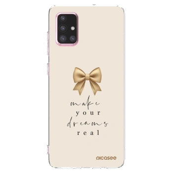 Picasee husă transparentă din silicon pentru Samsung Galaxy A71 A715F - Golden Dream