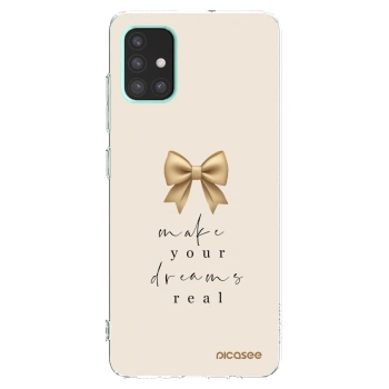 Picasee husă transparentă din silicon pentru Samsung Galaxy A51 A515F - Golden Dream