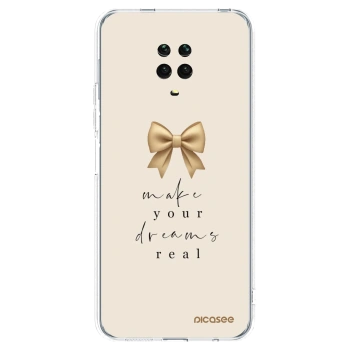 Picasee husă transparentă din silicon pentru Xiaomi Redmi Note 9 Pro - Golden Dream