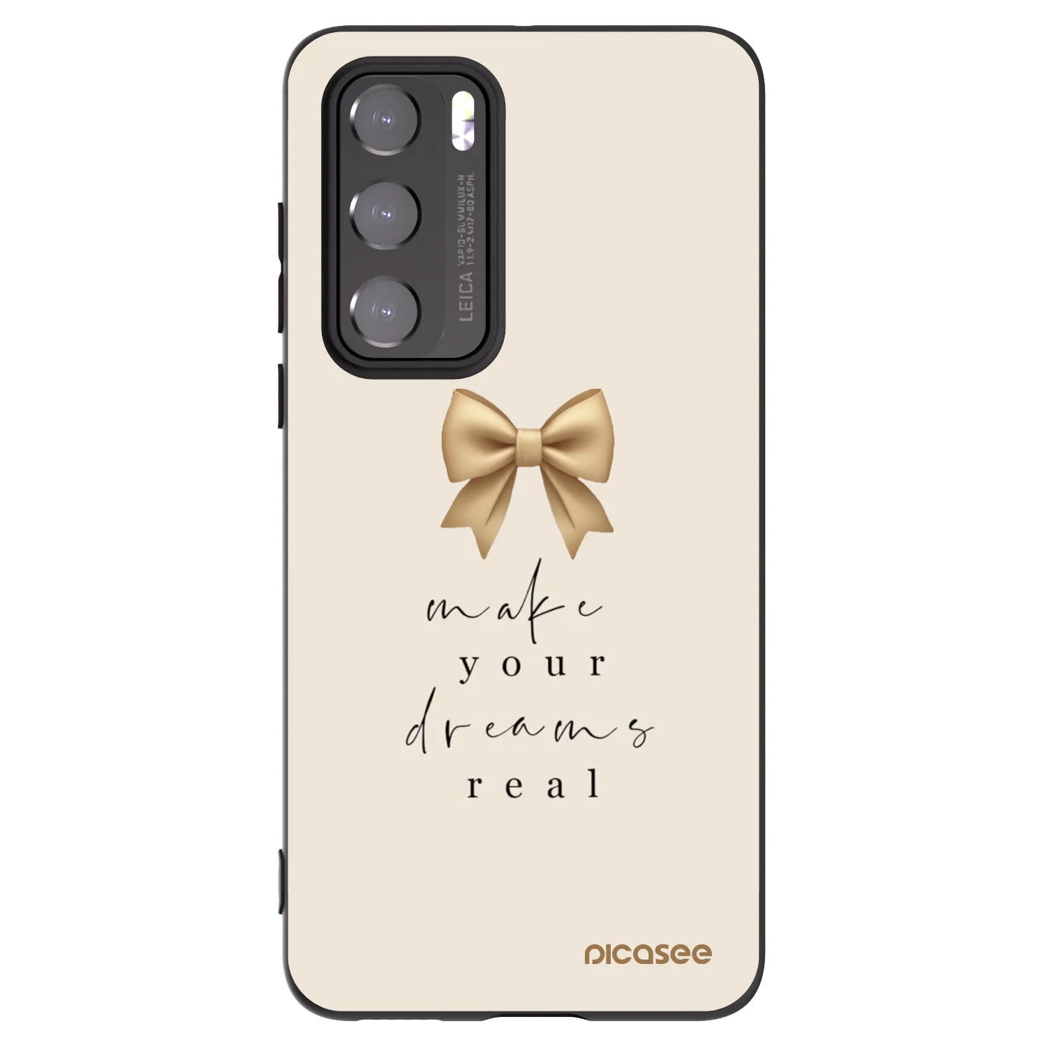 Picasee husă neagră din silicon pentru Huawei P40 - Golden Dream