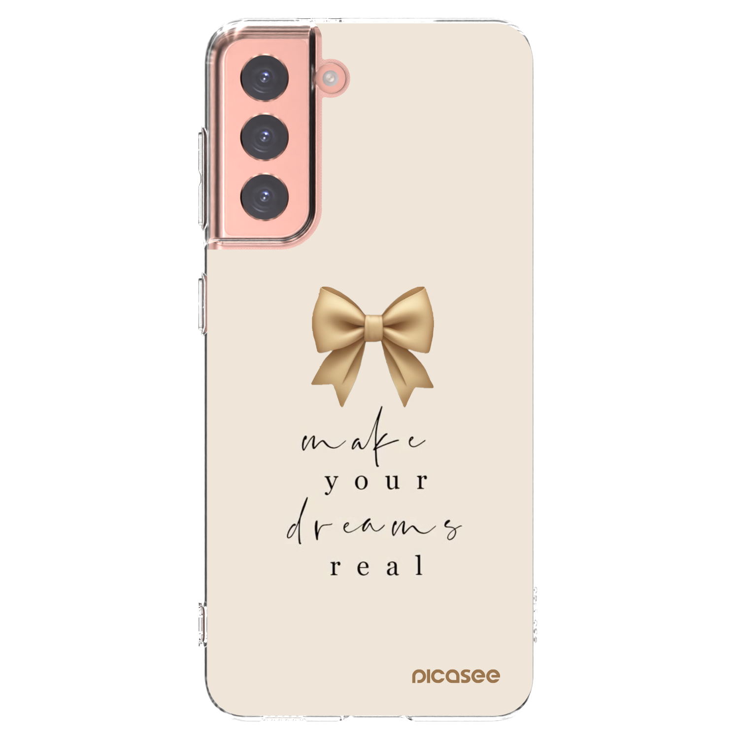 Picasee husă transparentă din silicon pentru Samsung Galaxy S21 5G G991B - Golden Dream