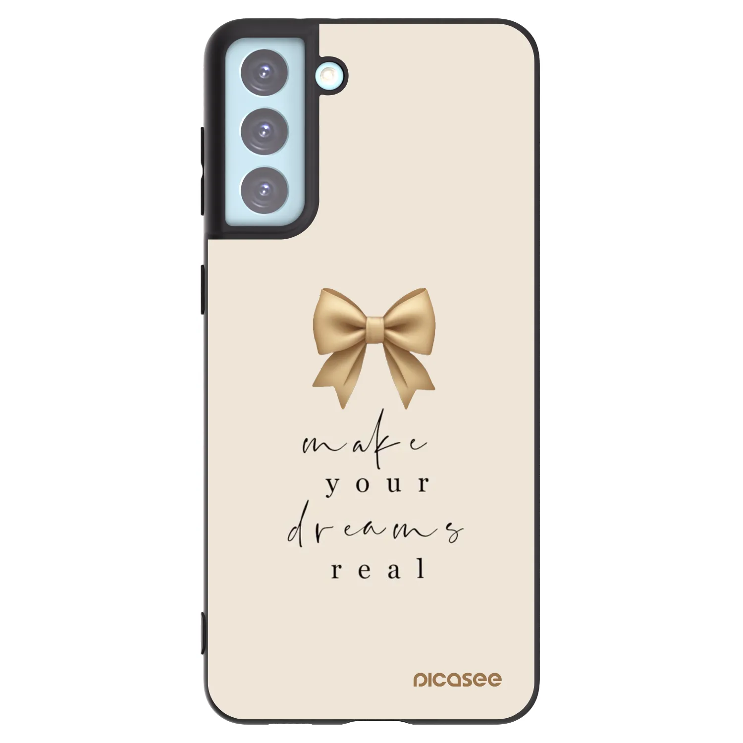 Picasee husă neagră din silicon pentru Samsung Galaxy S21+ 5G G996F - Golden Dream