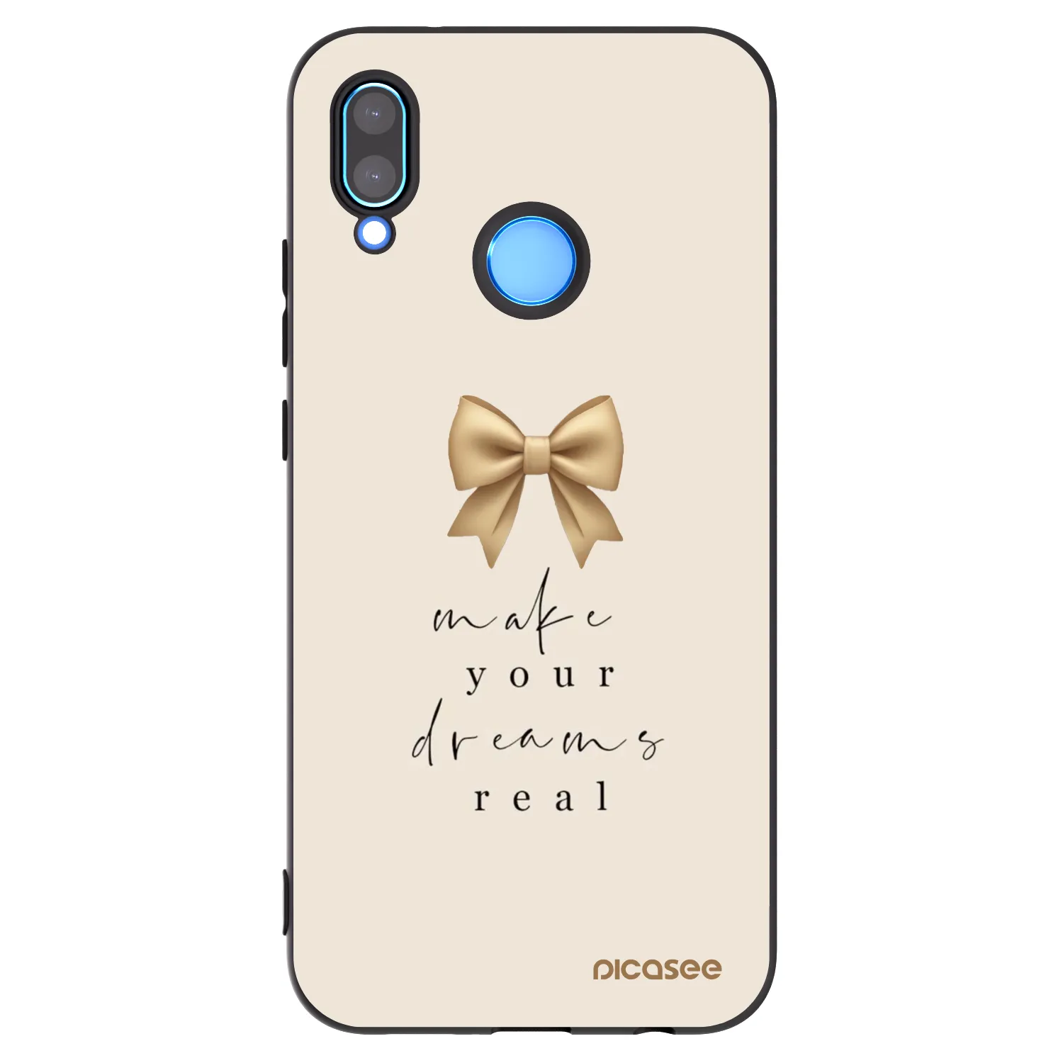 Picasee husă neagră din silicon pentru Huawei P20 Lite - Golden Dream