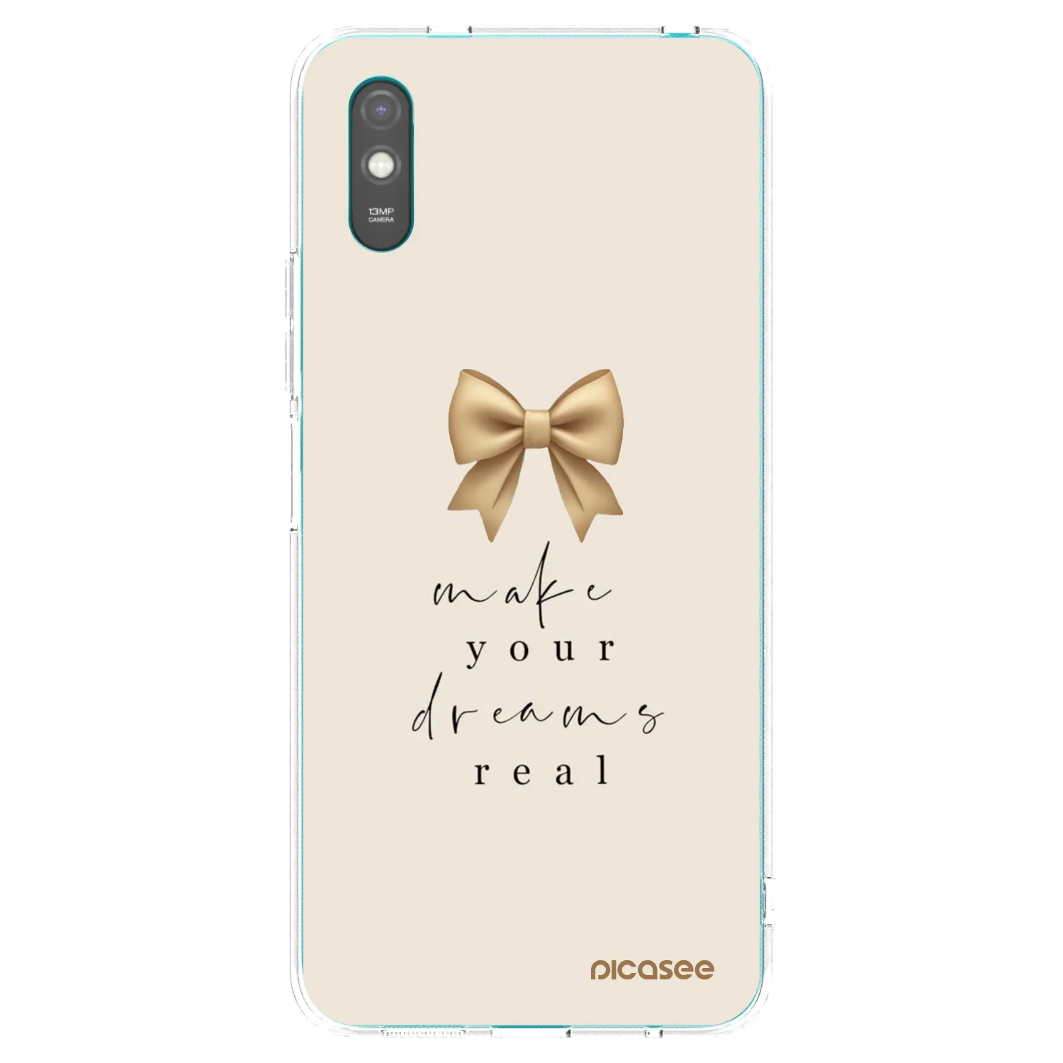 Picasee husă transparentă din silicon pentru Xiaomi Redmi 9AT - Golden Dream