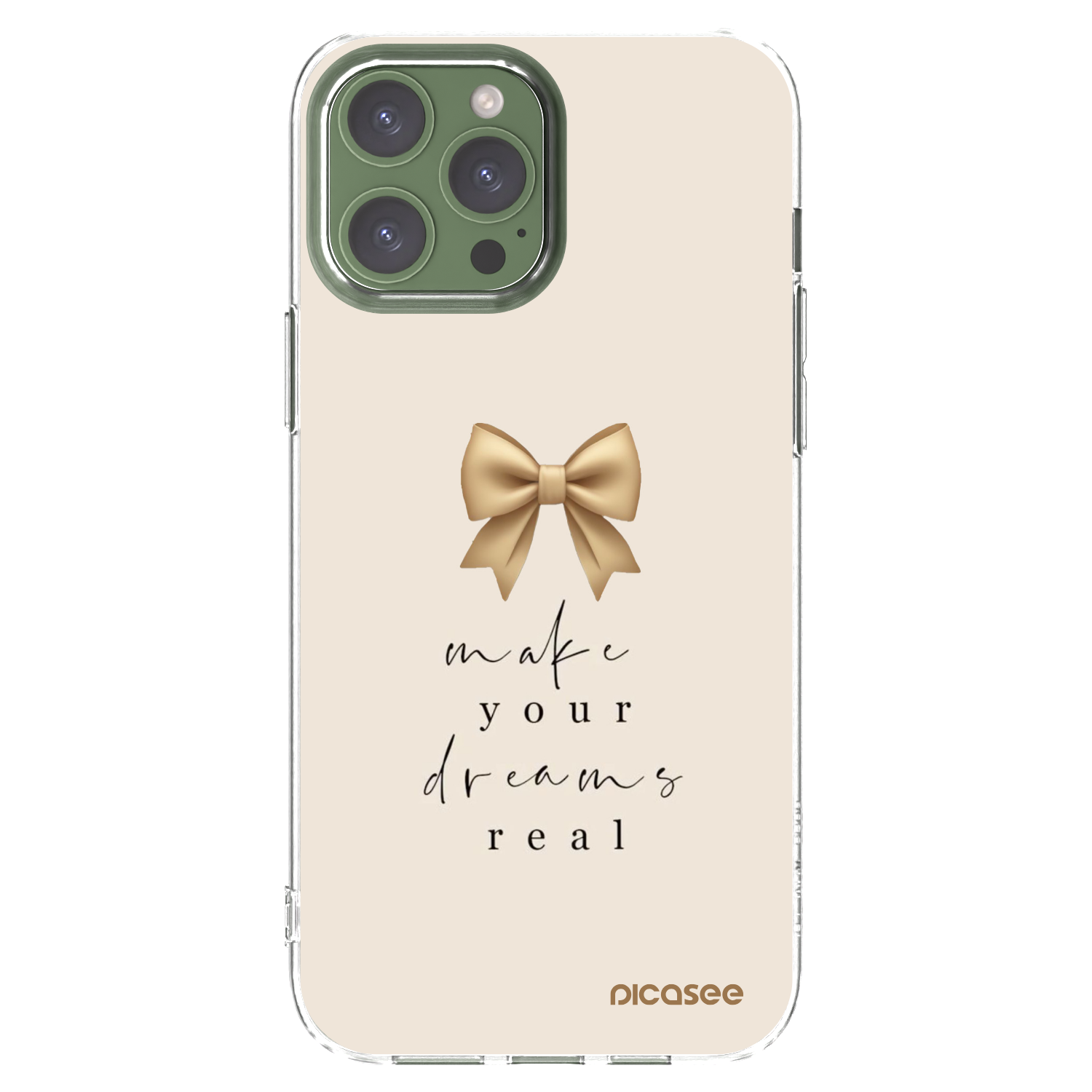 Picasee husă transparentă din silicon pentru Apple iPhone 13 Pro Max - Golden Dream