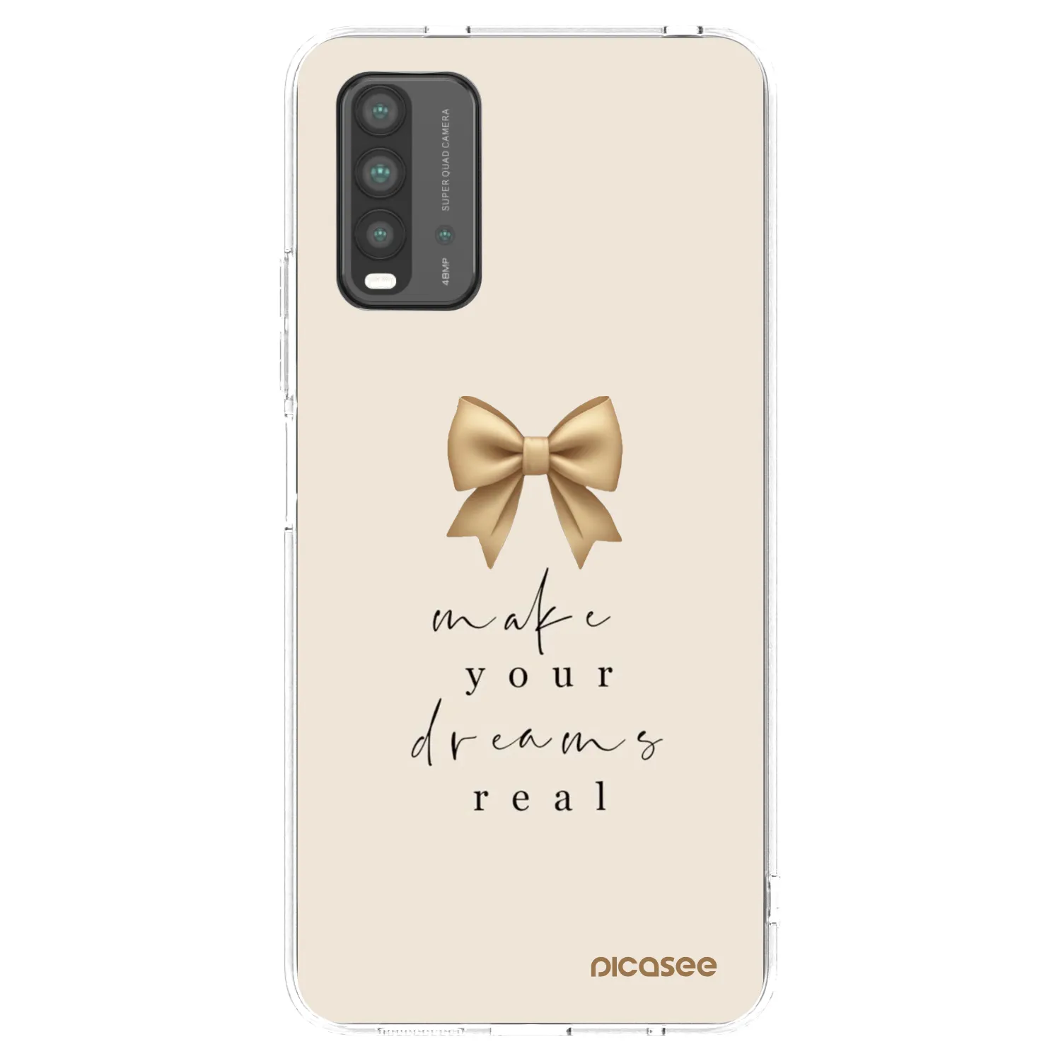 Picasee husă neagră din silicon pentru Xiaomi Redmi 9T - Golden Dream