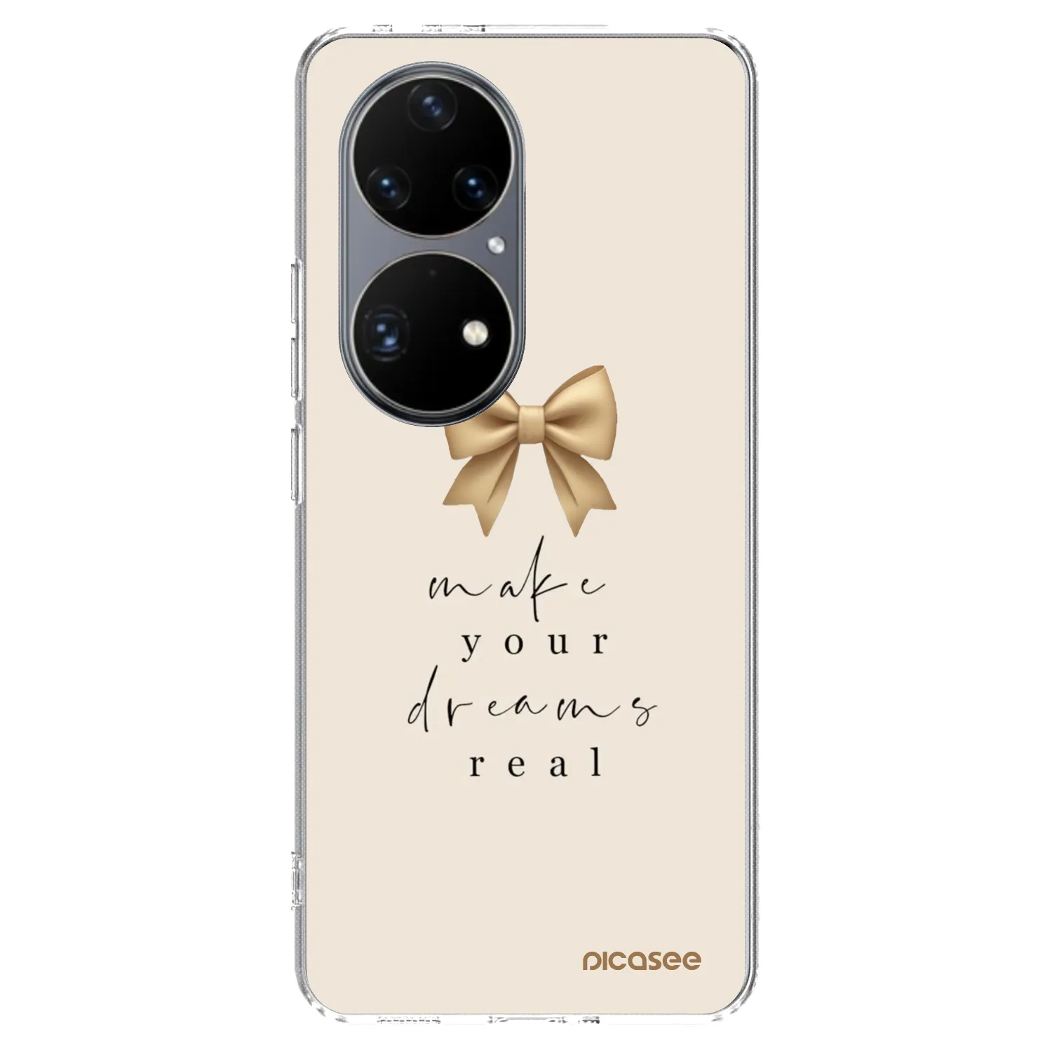 Picasee husă transparentă din silicon pentru Huawei P50 - Golden Dream
