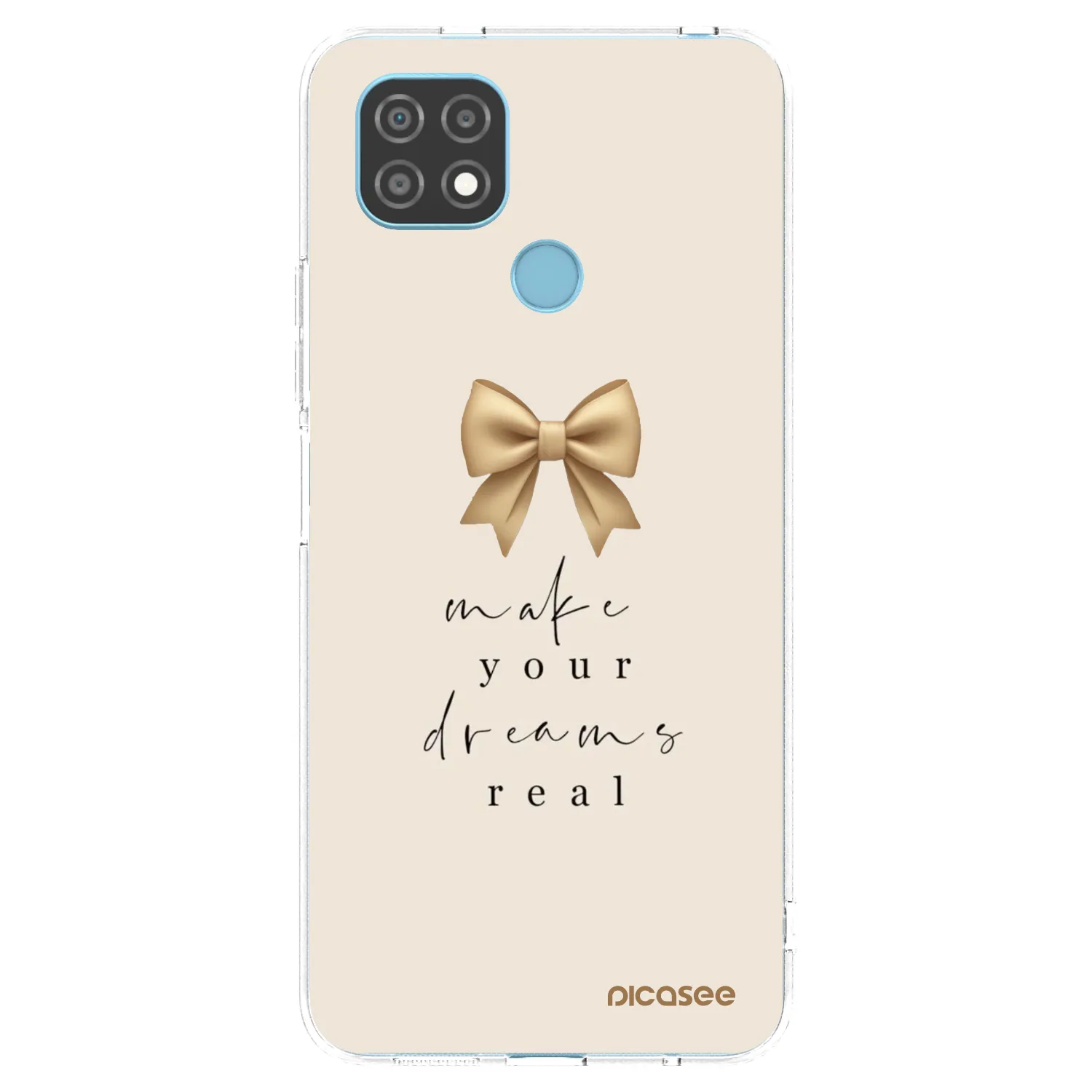 Picasee husă transparentă din silicon pentru Realme C21 - Golden Dream