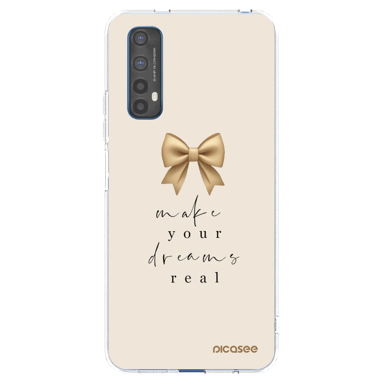 Picasee husă transparentă din silicon pentru Realme 7 - Golden Dream