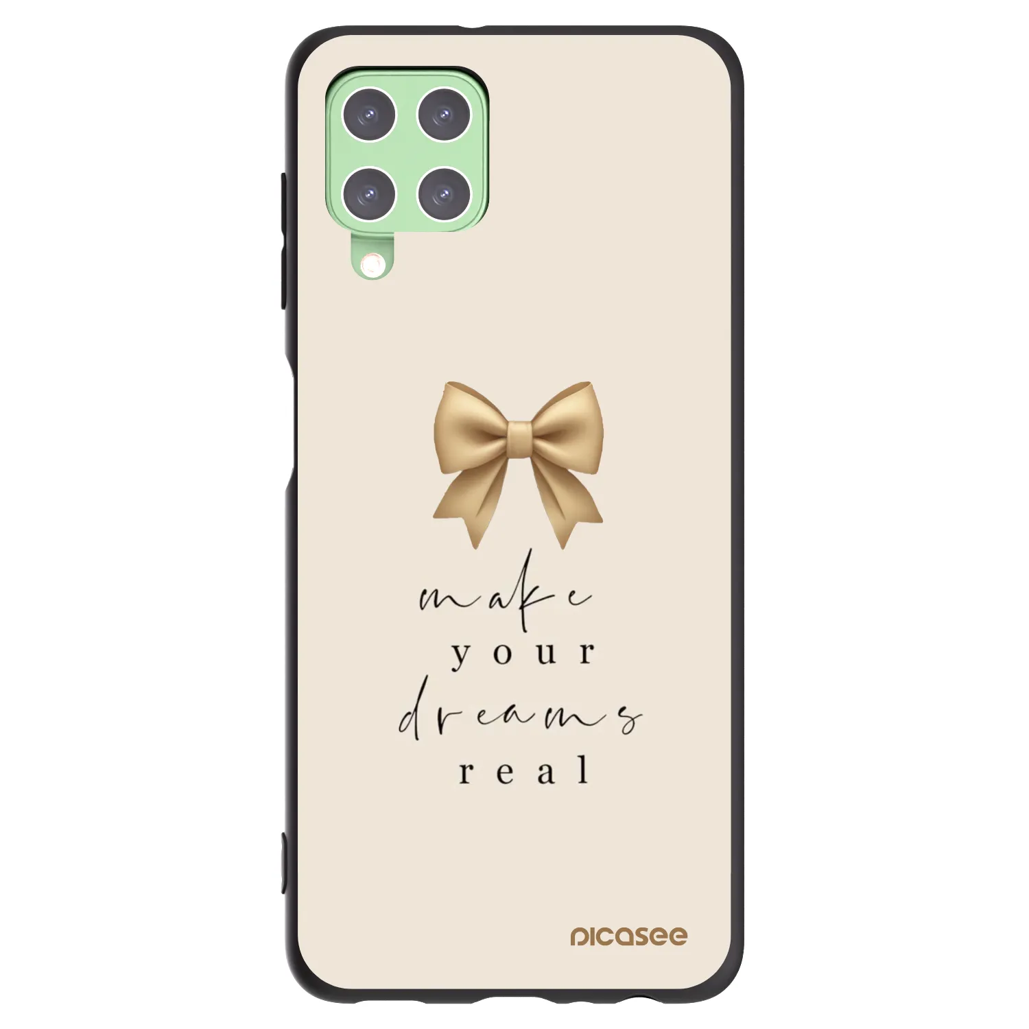 Picasee husă neagră din silicon pentru Samsung Galaxy A22 A225F 4G - Golden Dream