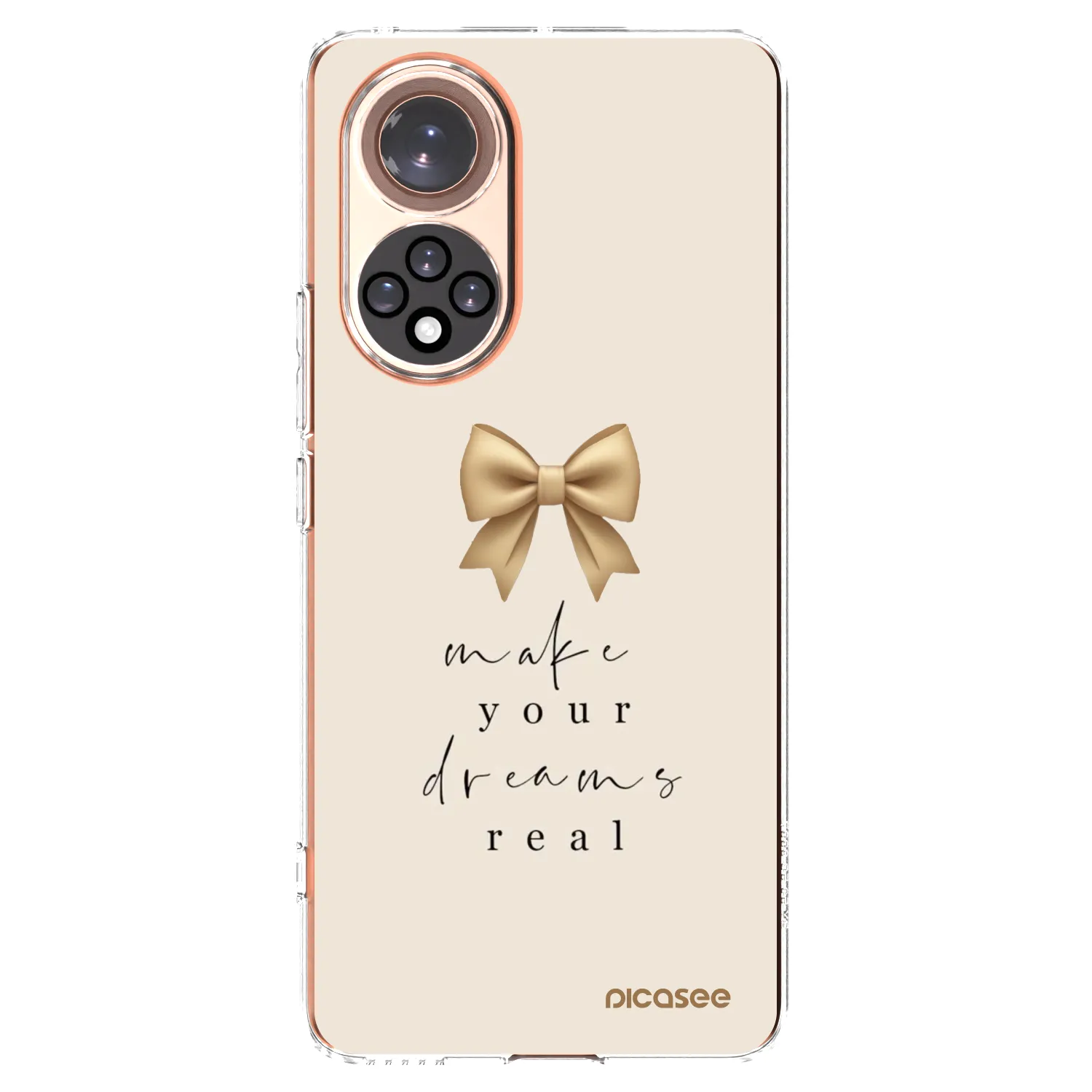 Picasee husă transparentă din silicon pentru Honor 50 5G - Golden Dream