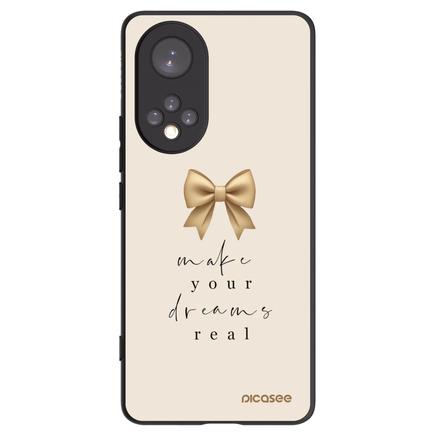 Picasee husă neagră din silicon pentru Huawei Nova 9 - Golden Dream