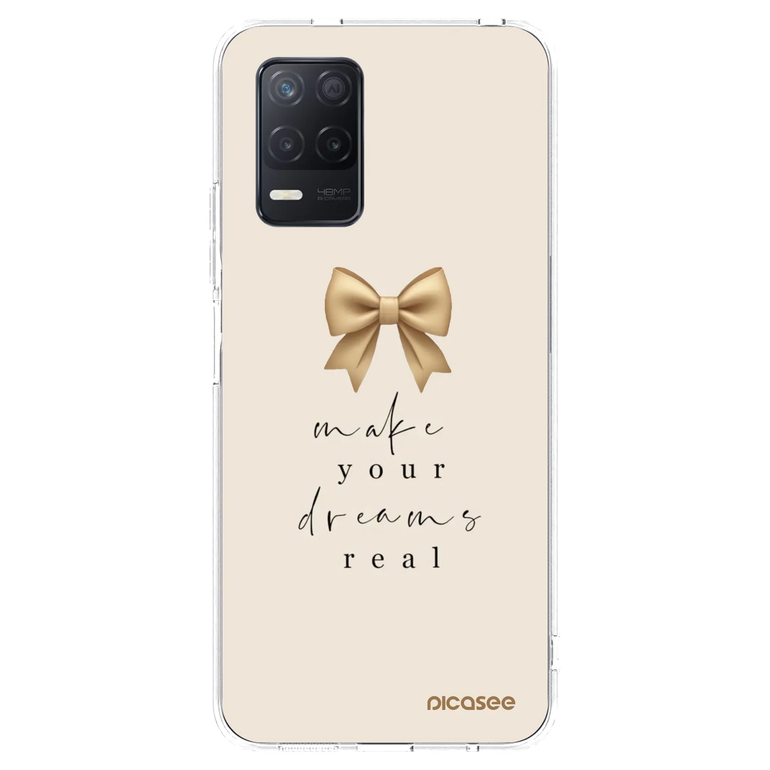 Picasee husă transparentă din silicon pentru Realme 8 5G - Golden Dream