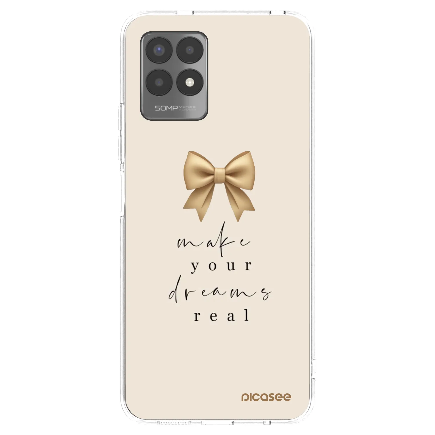 Picasee husă transparentă din silicon pentru Realme 8i - Golden Dream