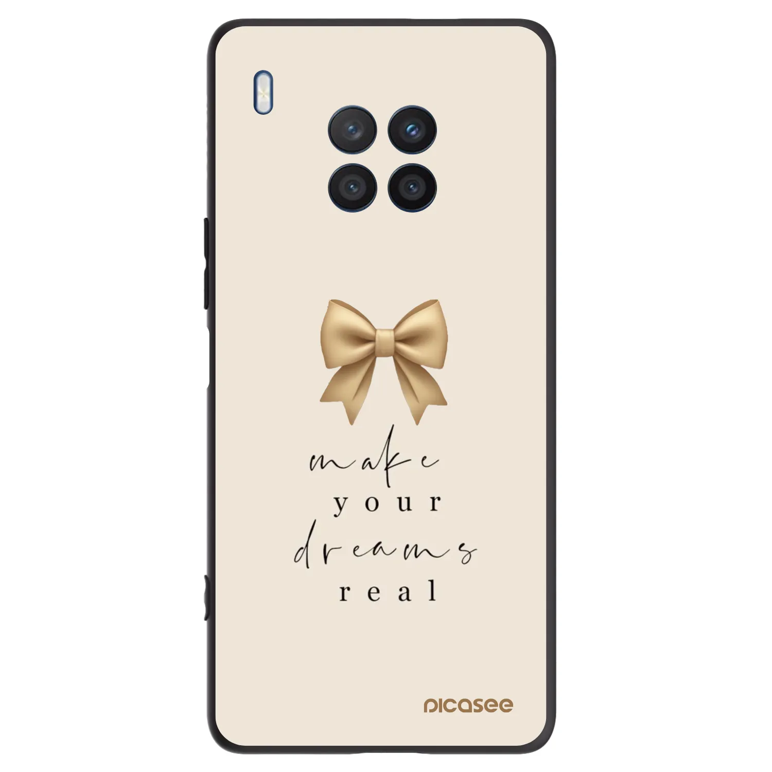 Picasee husă neagră din silicon pentru Honor 50 Lite - Golden Dream