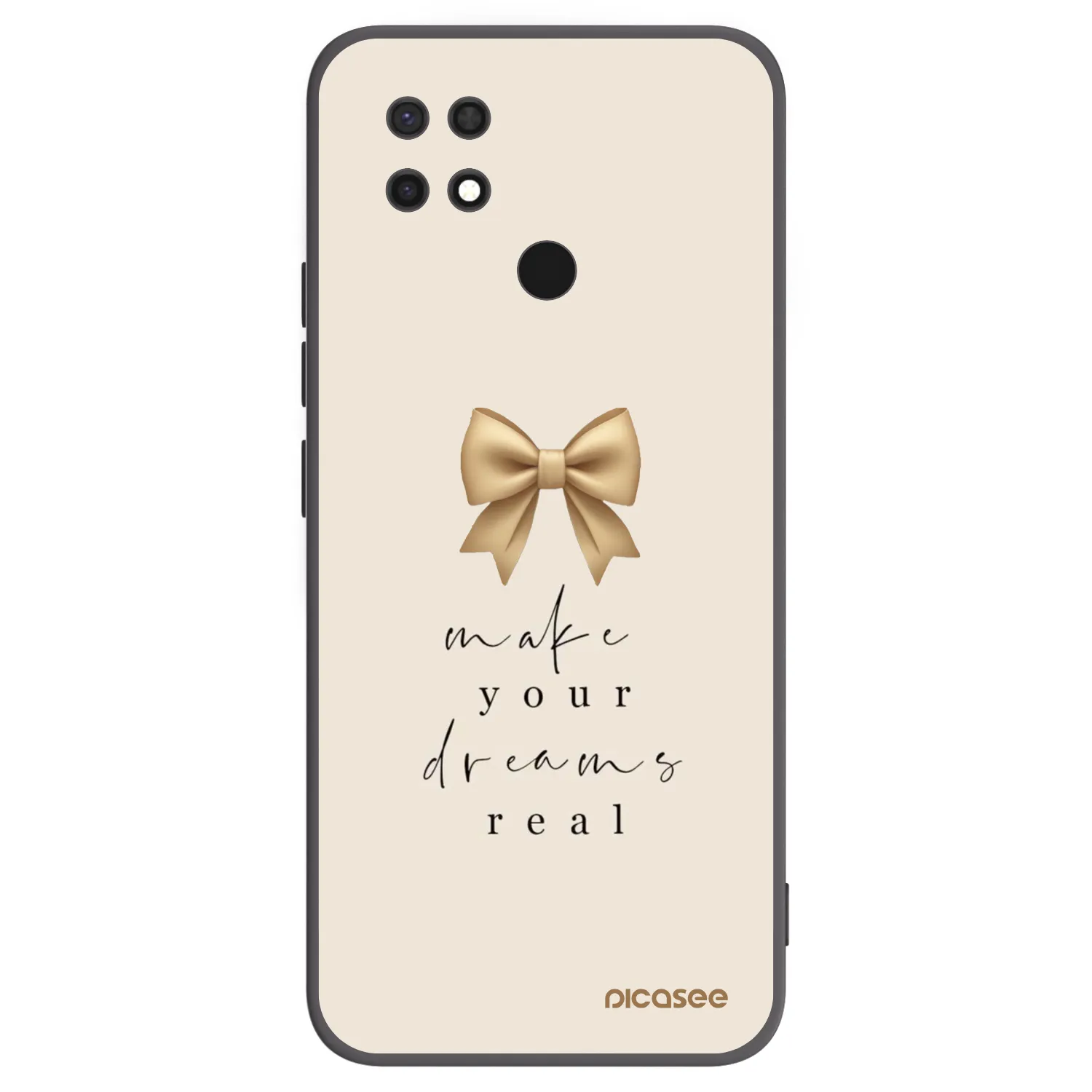 Picasee husă neagră din silicon pentru Xiaomi Redmi 10C - Golden Dream