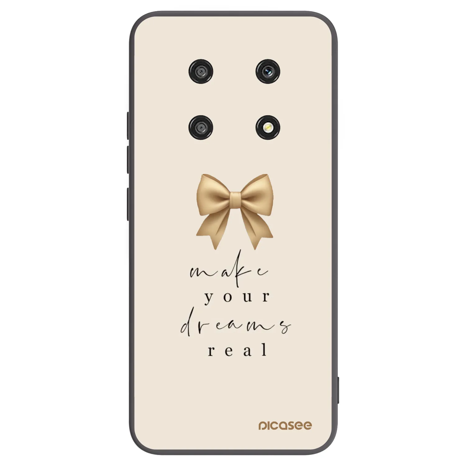 Picasee husă neagră din silicon pentru Honor Magic4 Lite 5G - Golden Dream