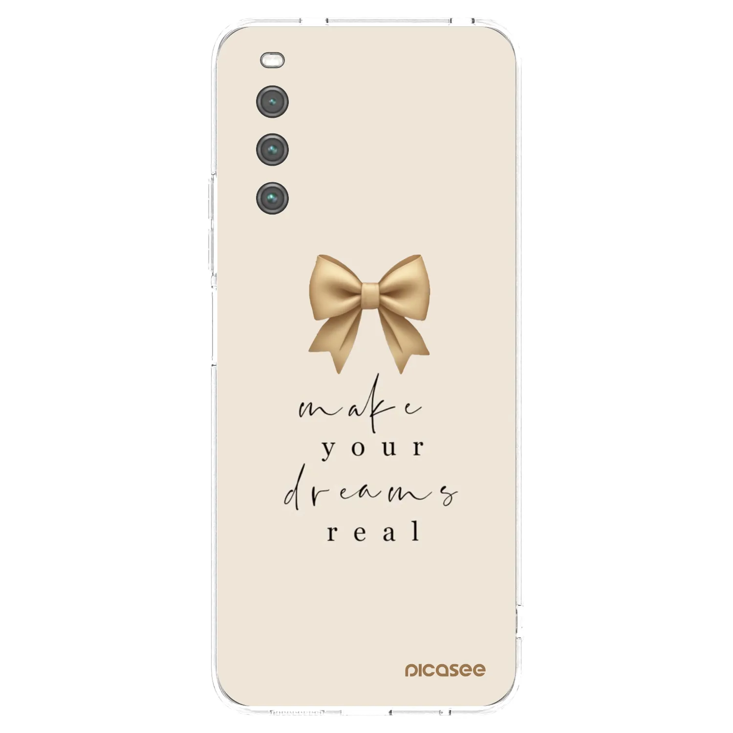 Picasee husă transparentă din silicon pentru Sony Xperia 10 IV 5G - Golden Dream