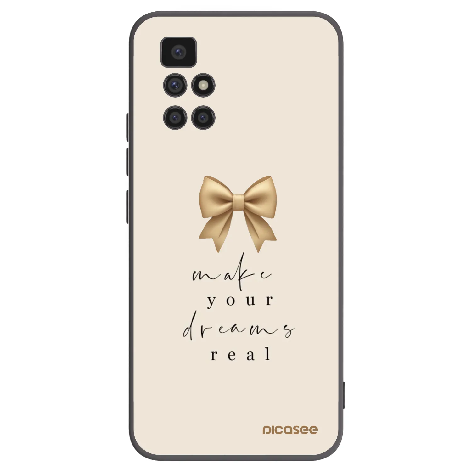 Picasee husă neagră din silicon pentru Xiaomi Redmi 10 (2022) - Golden Dream