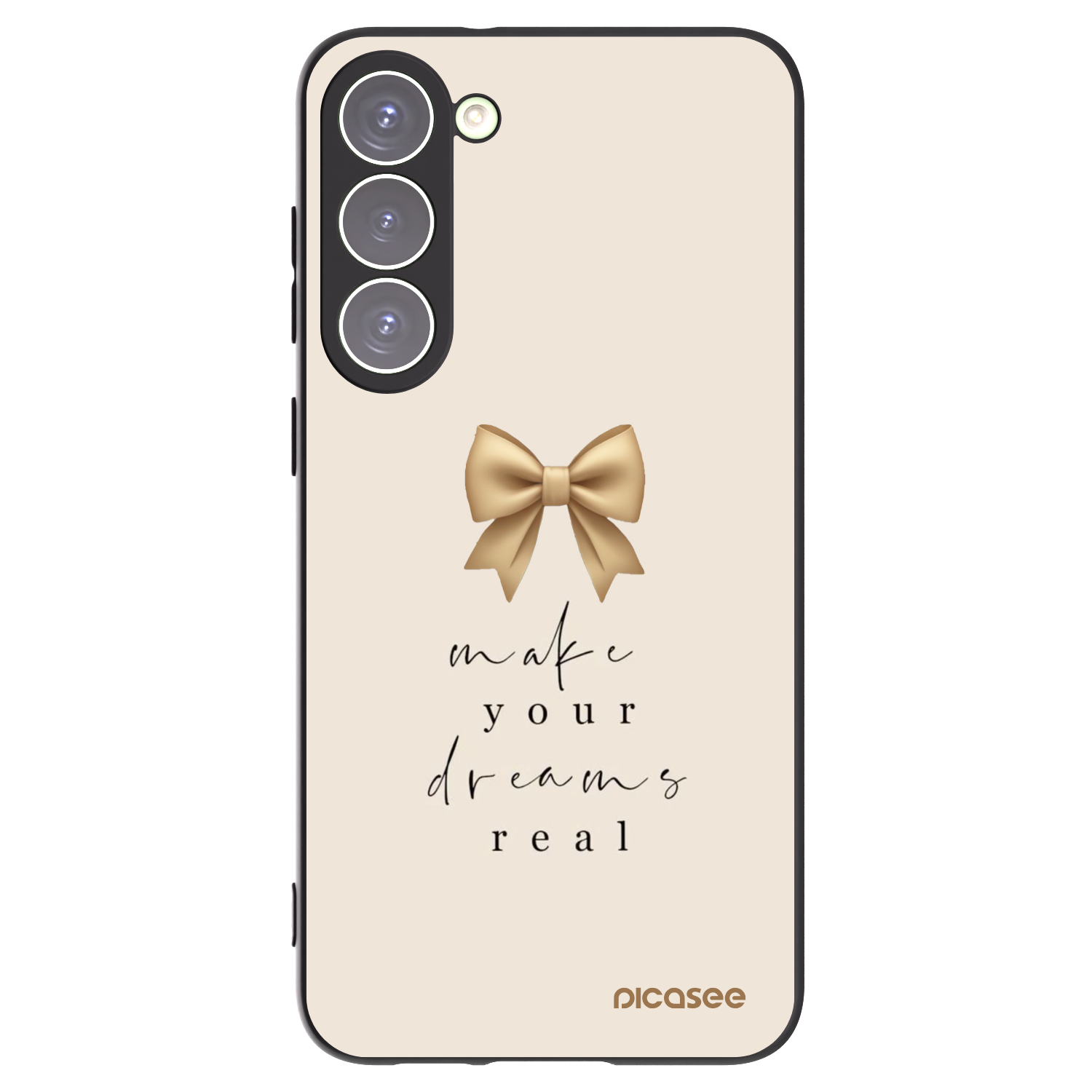 Picasee husă neagră din silicon pentru Samsung Galaxy S23+ 5G - Golden Dream