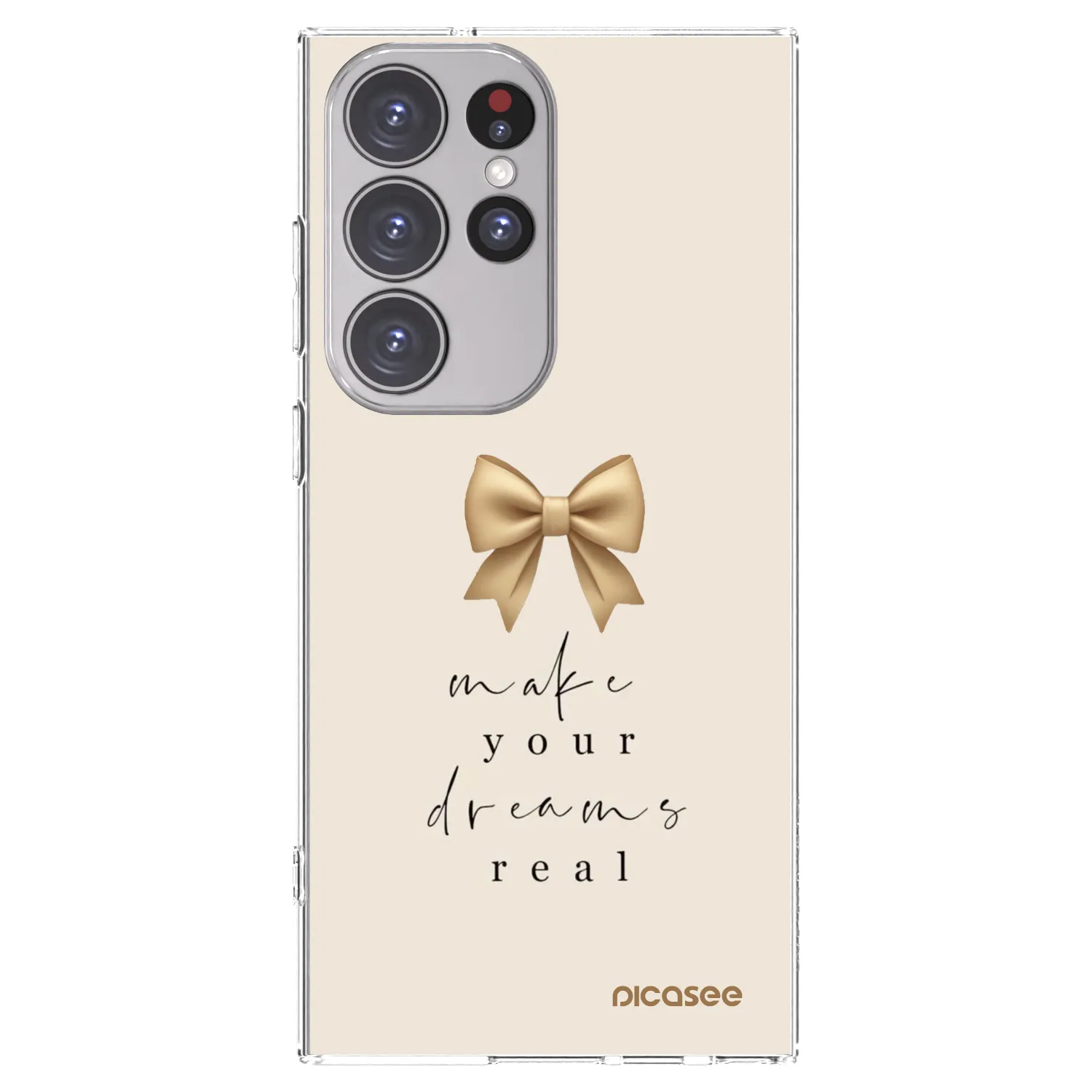 Picasee husă transparentă din silicon pentru Samsung Galaxy S23 Ultra 5G - Golden Dream