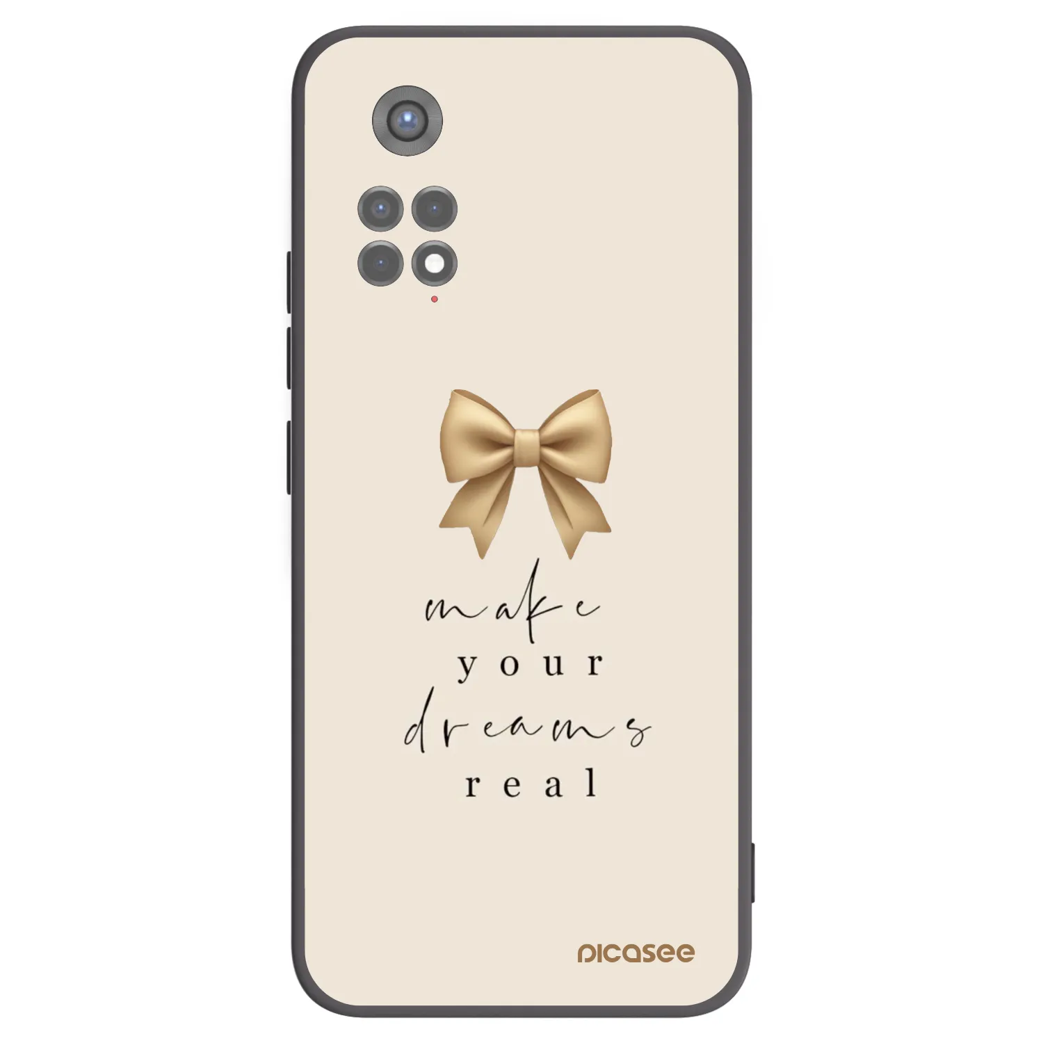Picasee husă neagră din silicon pentru Xiaomi Redmi Note 11S 5G - Golden Dream