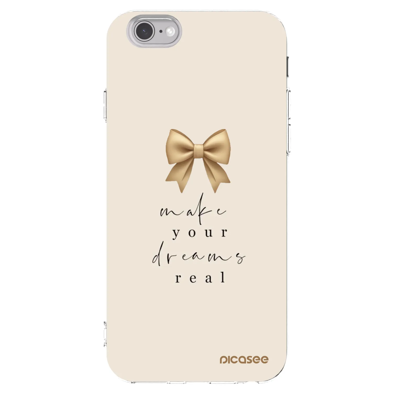 Picasee husă transparentă din silicon pentru Apple iPhone 6/6S - Golden Dream