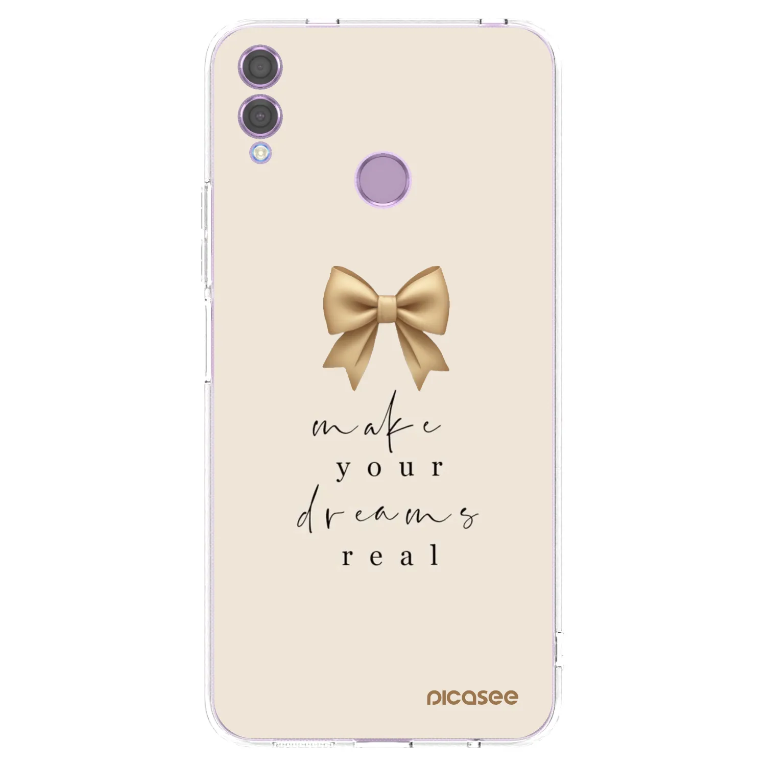 Picasee husă transparentă din silicon pentru Honor 8X - Golden Dream