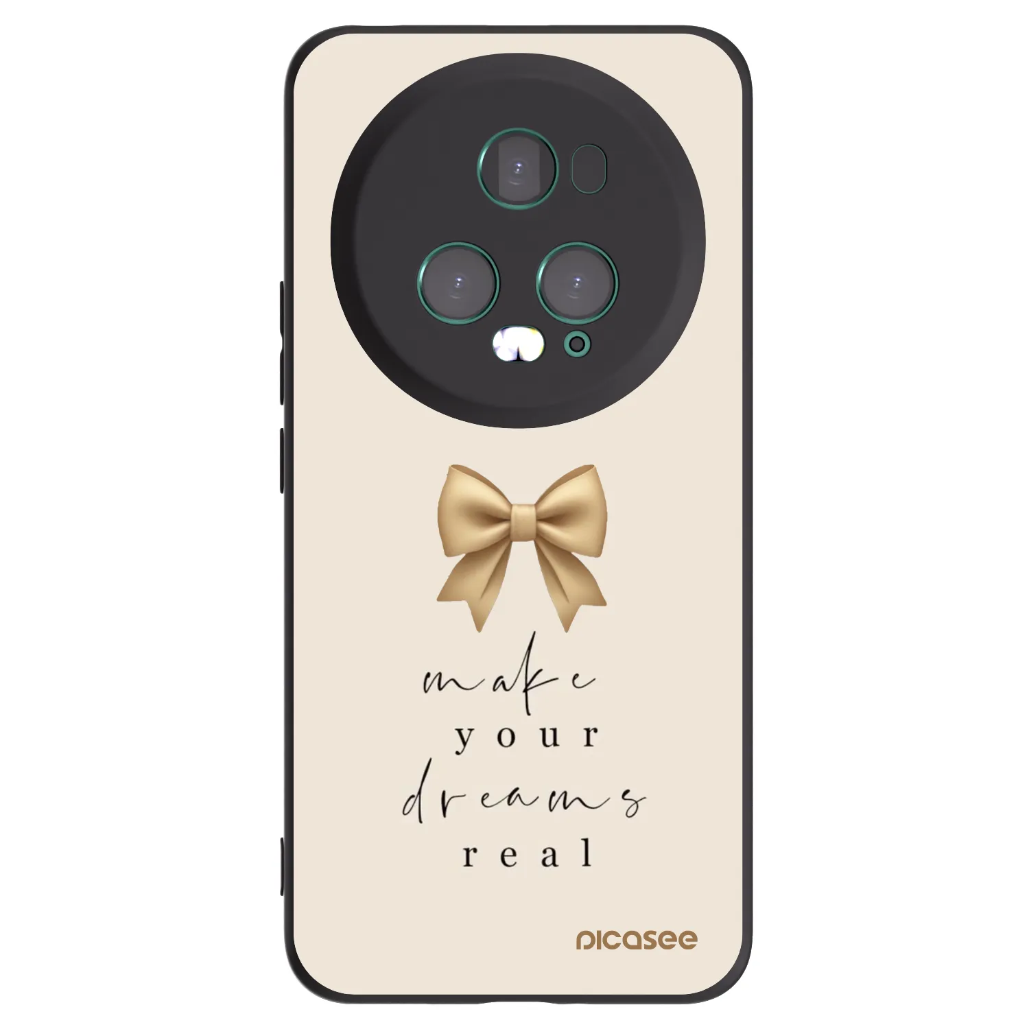 Picasee husă neagră din silicon pentru Honor Magic5 Pro - Golden Dream