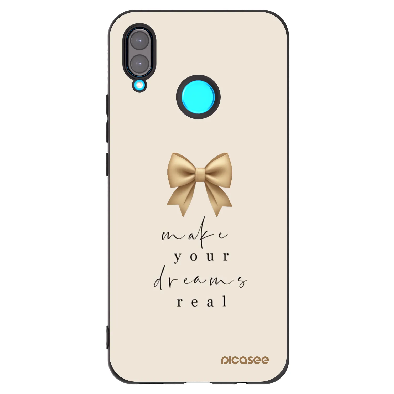 Picasee husă neagră din silicon pentru Huawei Nova 3 - Golden Dream