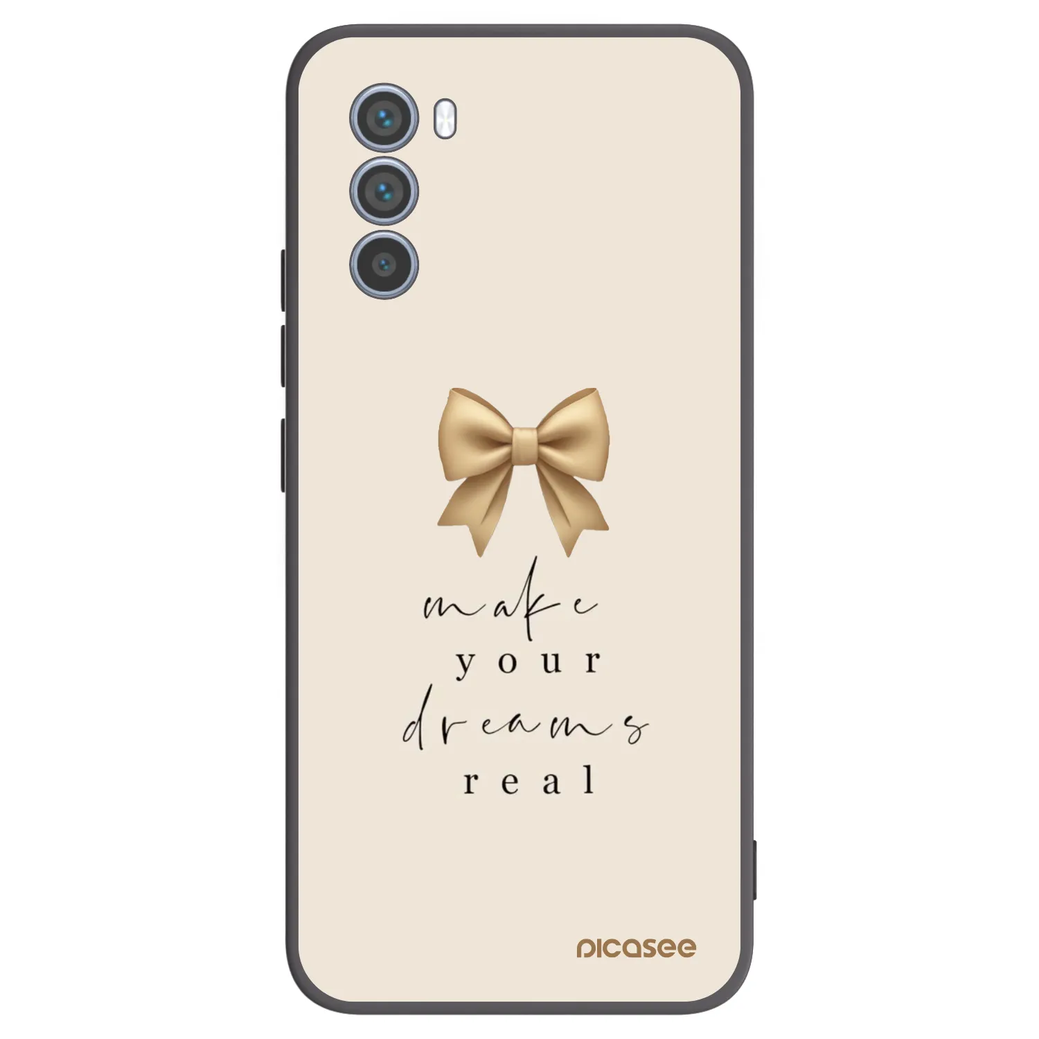 Picasee husă neagră din silicon pentru Motorola Moto G62 - Golden Dream