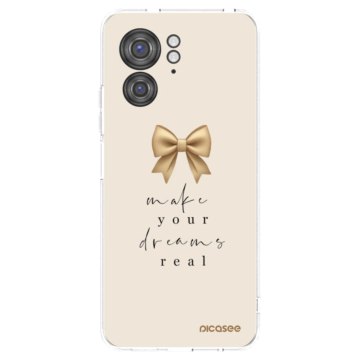 Picasee husă transparentă din silicon pentru Motorola Edge 40 - Golden Dream