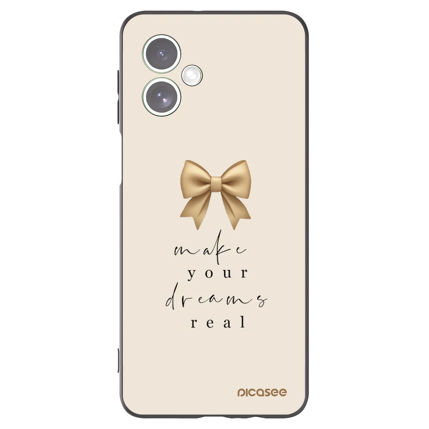 Picasee husă neagră din silicon pentru Motorola Moto G54 5G - Golden Dream
