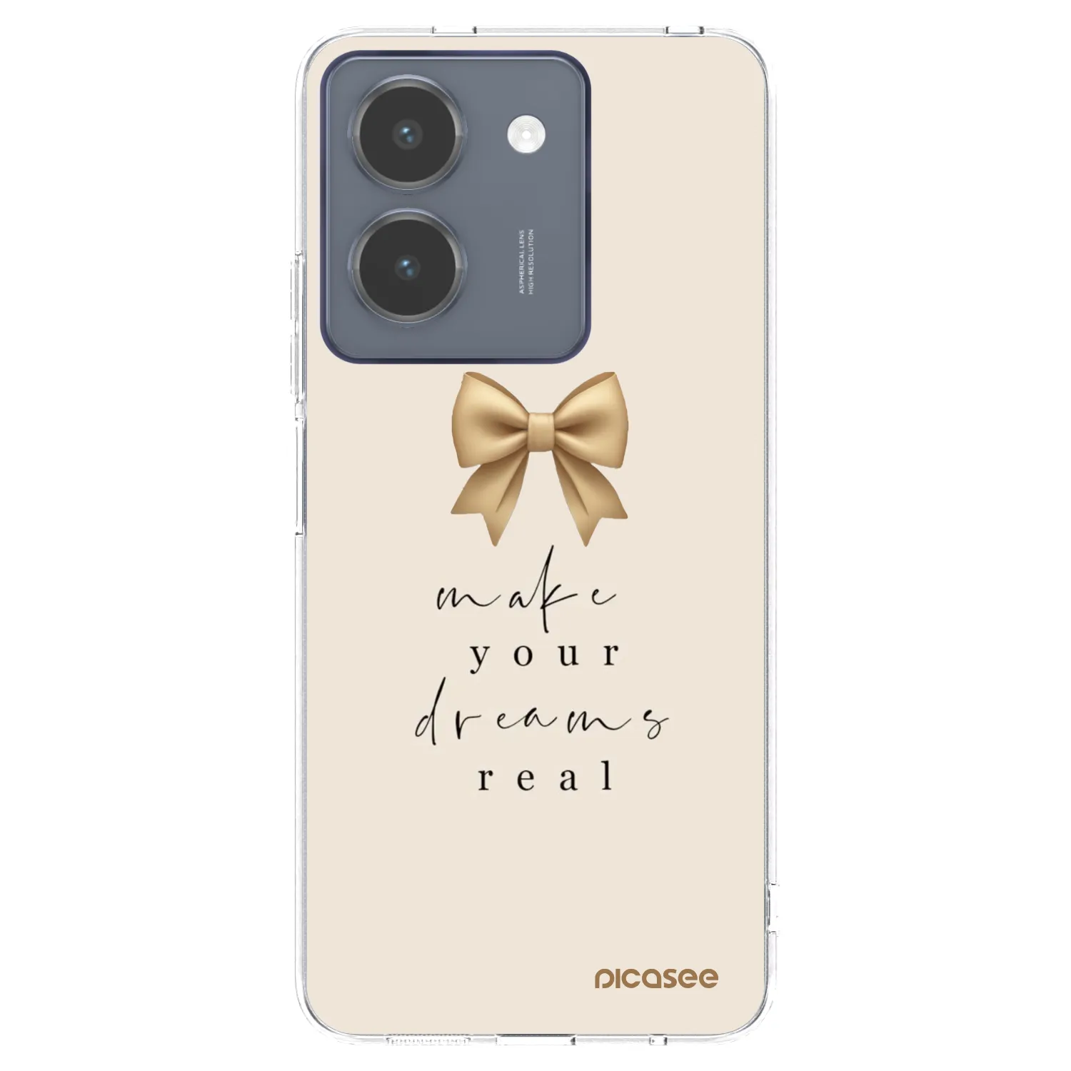 Picasee husă transparentă din silicon pentru Vivo Y36 4G - Golden Dream