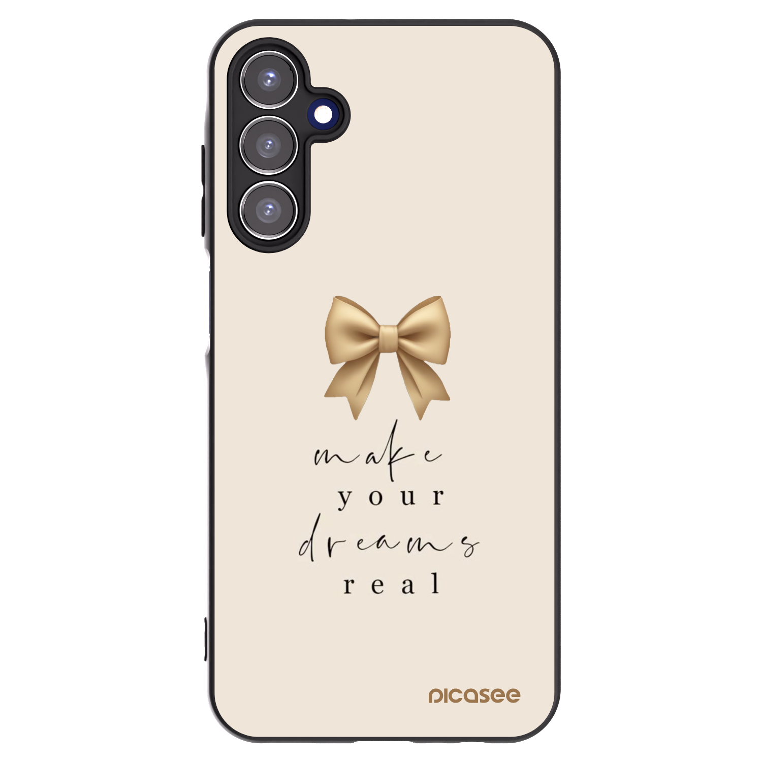 Picasee husă neagră din silicon pentru Samsung Galaxy A15 A156B 5G - Golden Dream