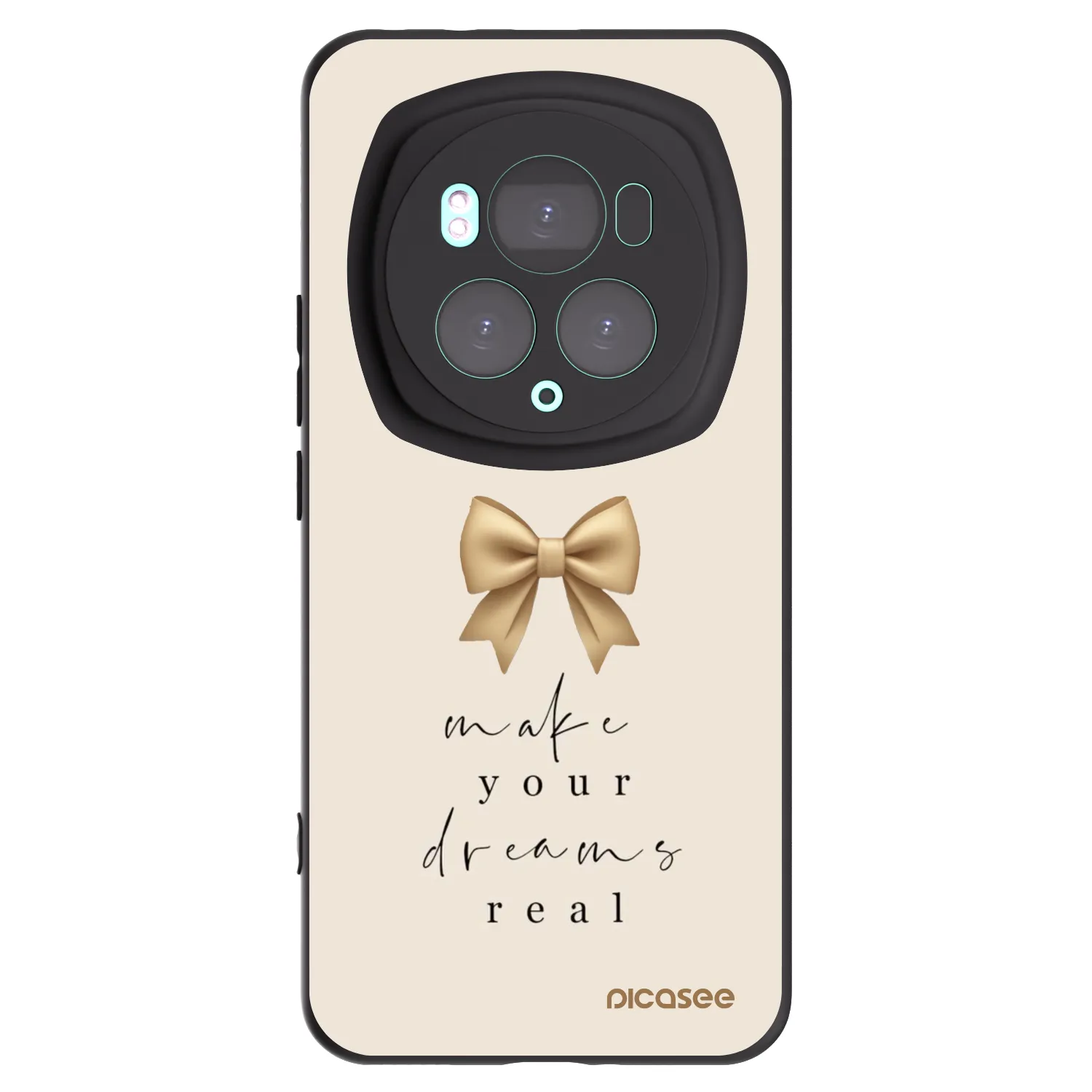 Picasee husă neagră din silicon pentru Honor Magic6 Pro - Golden Dream