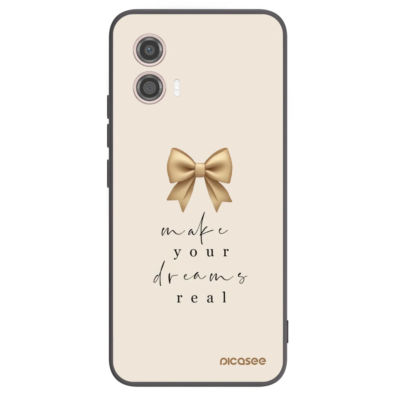 Picasee husă neagră din silicon pentru Motorola Moto G53 5G - Golden Dream