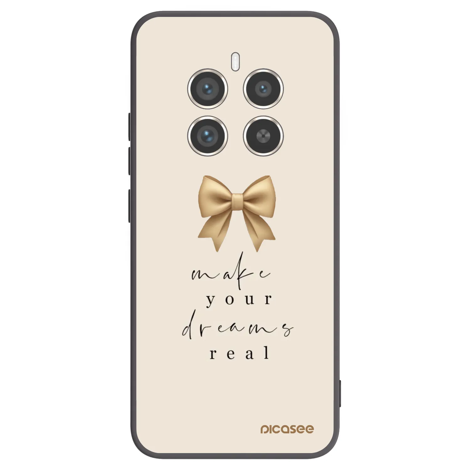 Picasee husă neagră din silicon pentru Realme 12 Pro 5G - Golden Dream