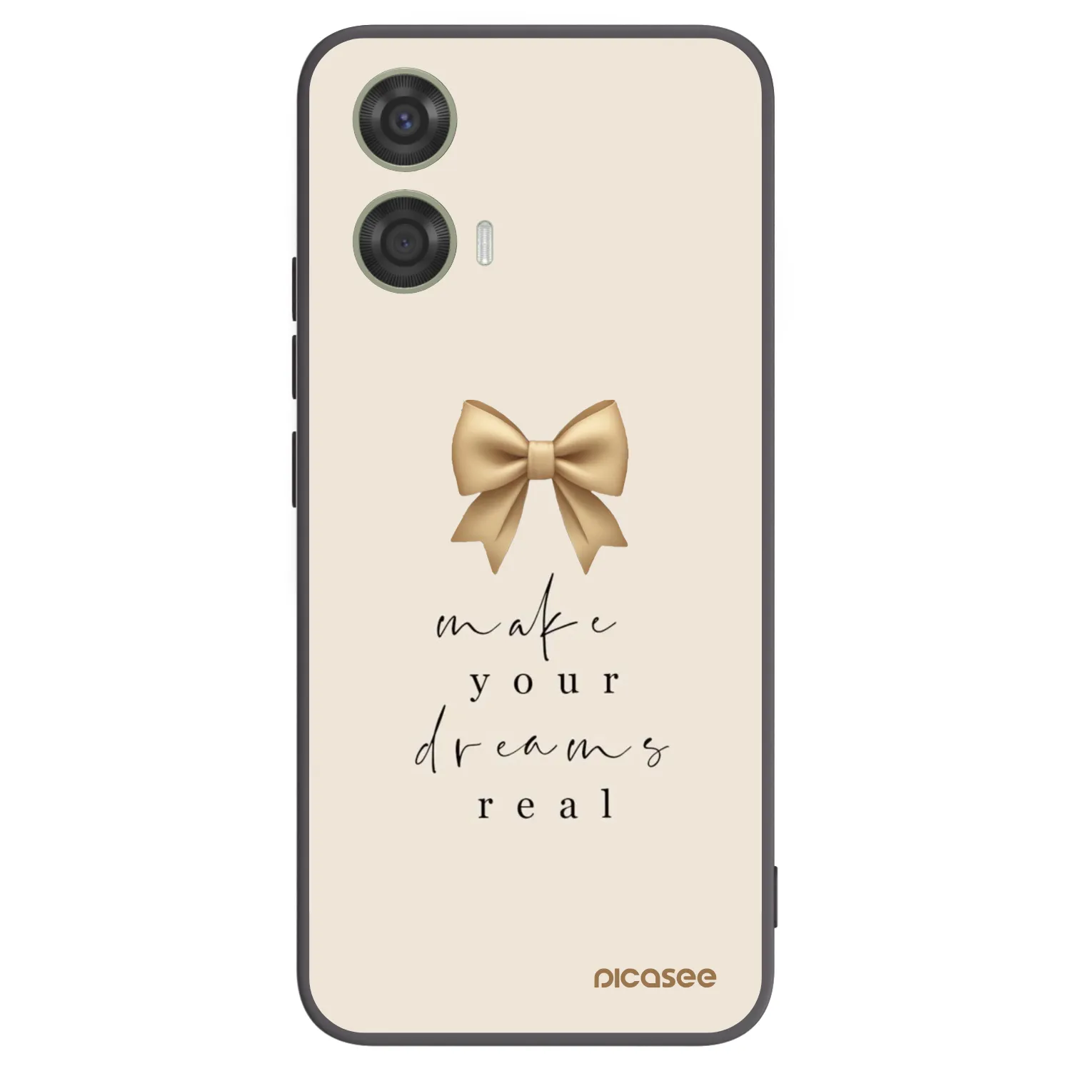 Picasee husă neagră din silicon pentru Motorola Moto G24 - Golden Dream