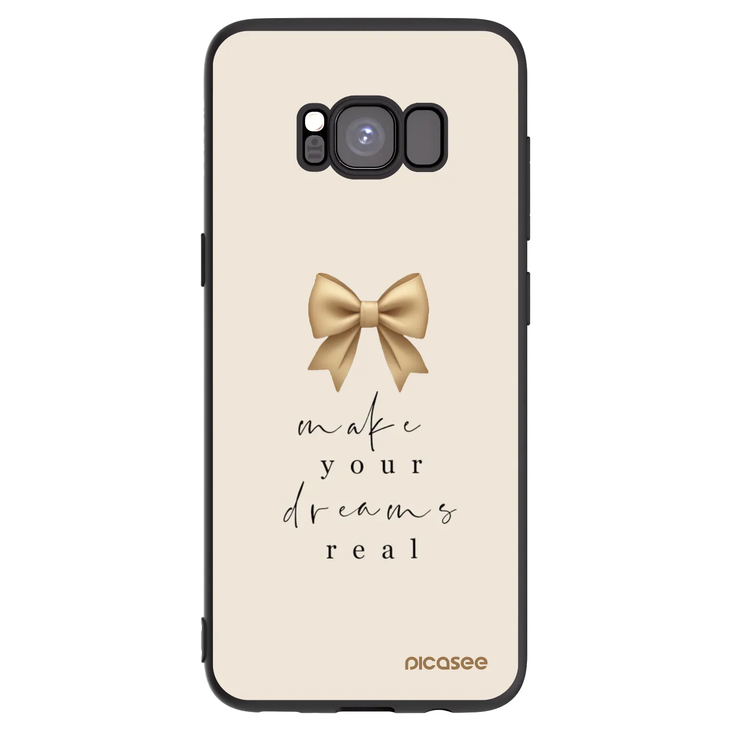 Picasee husă neagră din silicon pentru Samsung Galaxy S8 G950F - Golden Dream