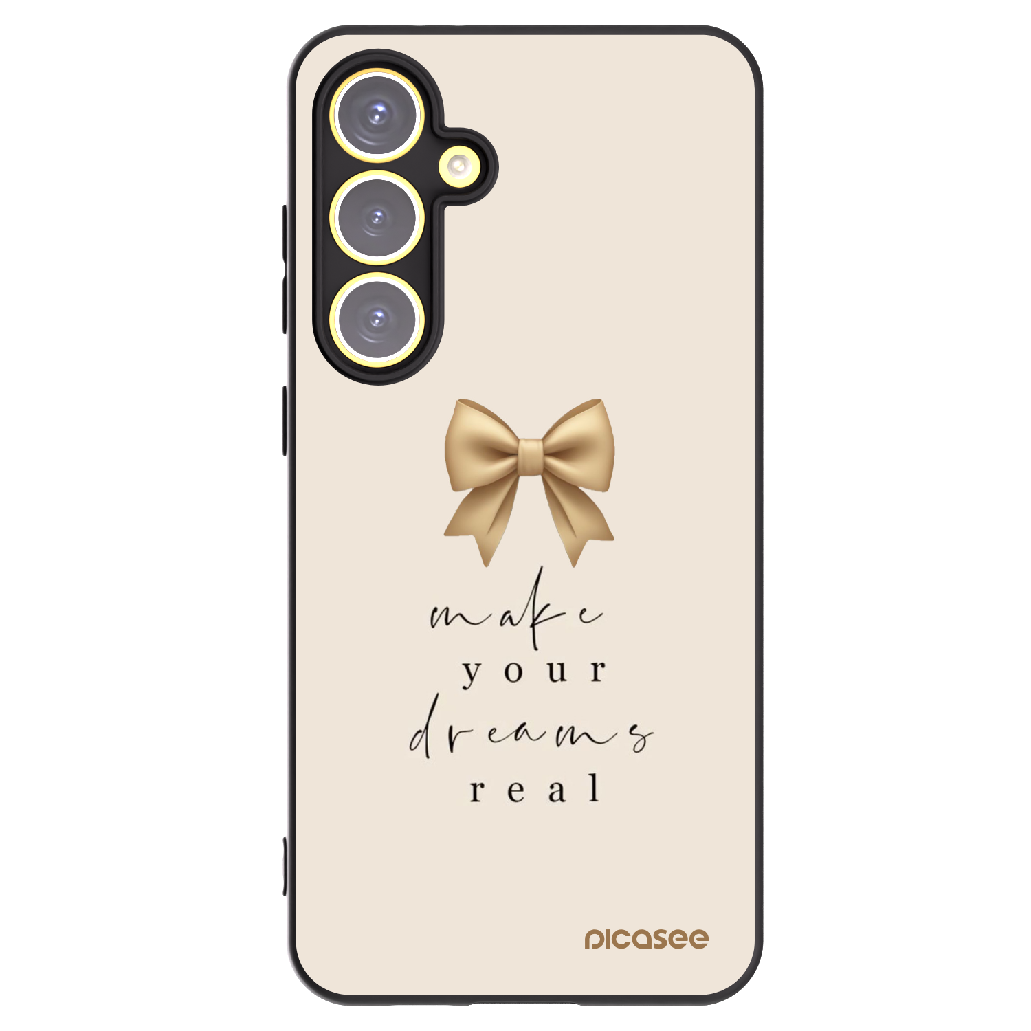 Picasee husă neagră din silicon pentru Samsung Galaxy S24 FE S721B - Golden Dream
