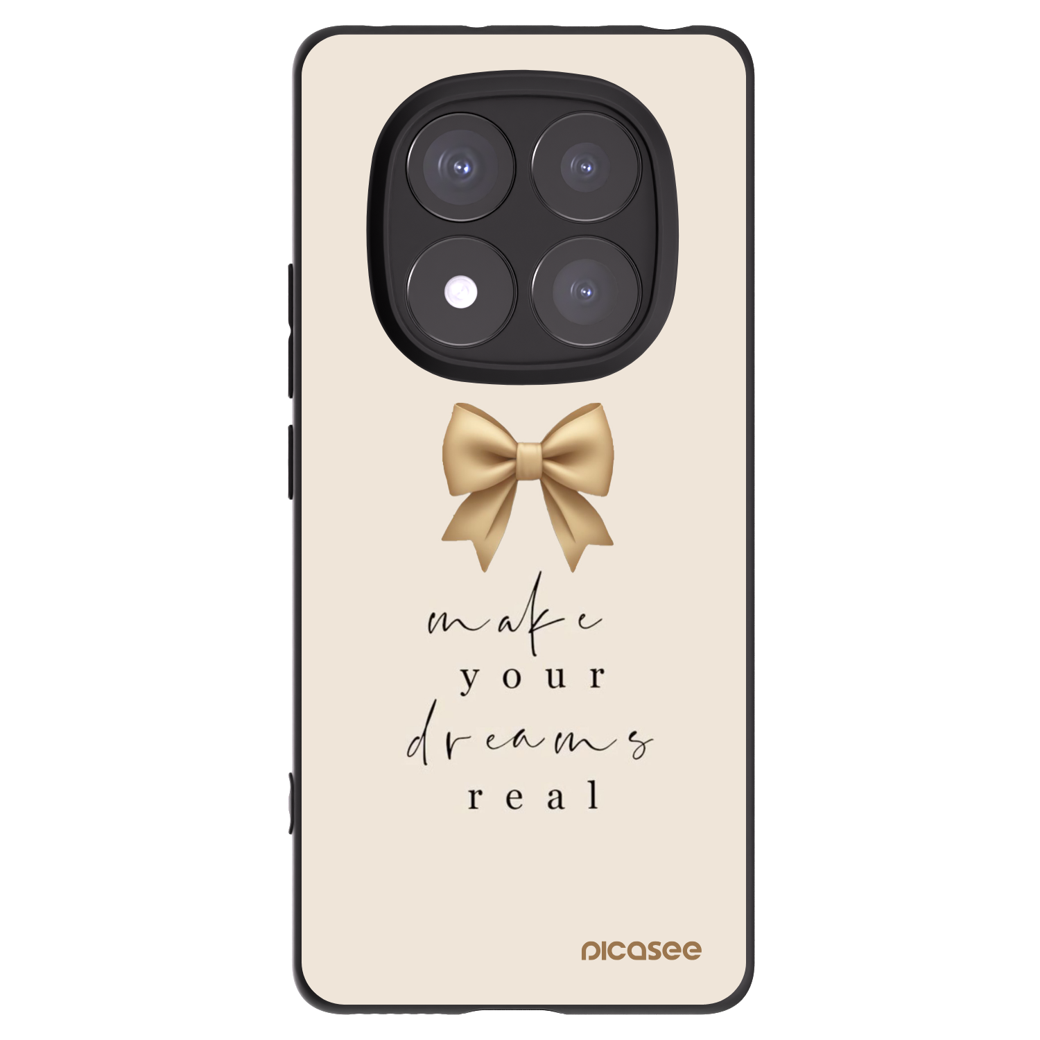 Picasee husă neagră din silicon pentru Xiaomi Redmi Note 14 Pro 5G - Golden Dream