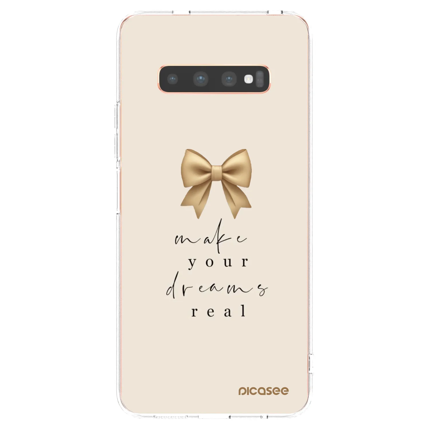 Picasee husă transparentă din silicon pentru Samsung Galaxy S10 Plus G975 - Golden Dream