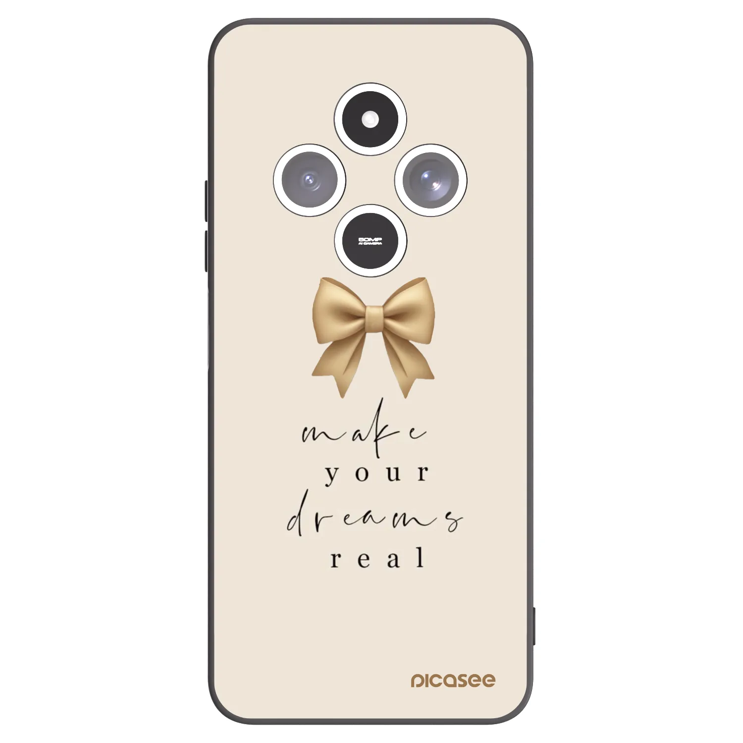 Picasee husă neagră din silicon pentru Xiaomi Redmi 14C - Golden Dream