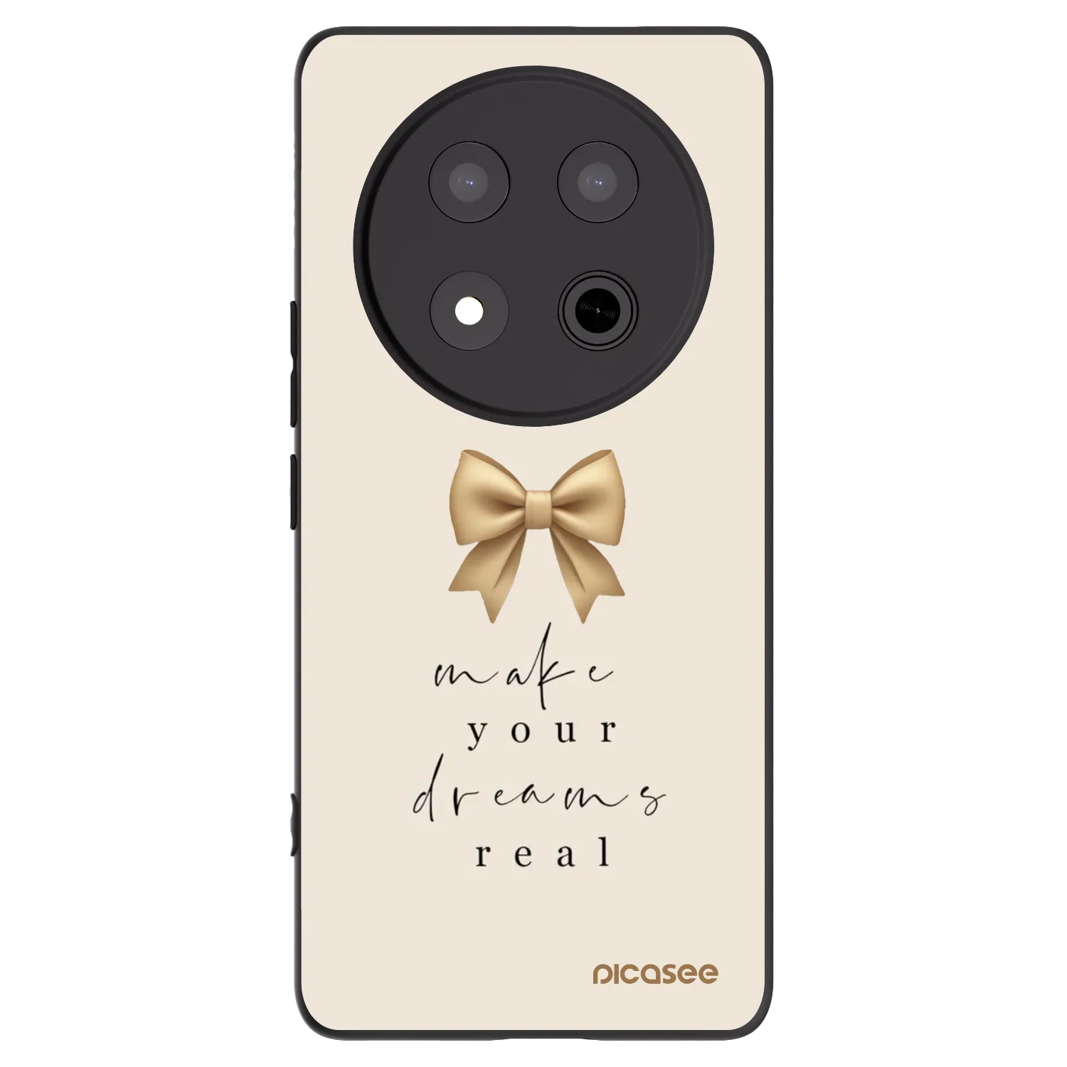 Picasee husă neagră din silicon pentru Honor Magic7 Lite 5G - Golden Dream
