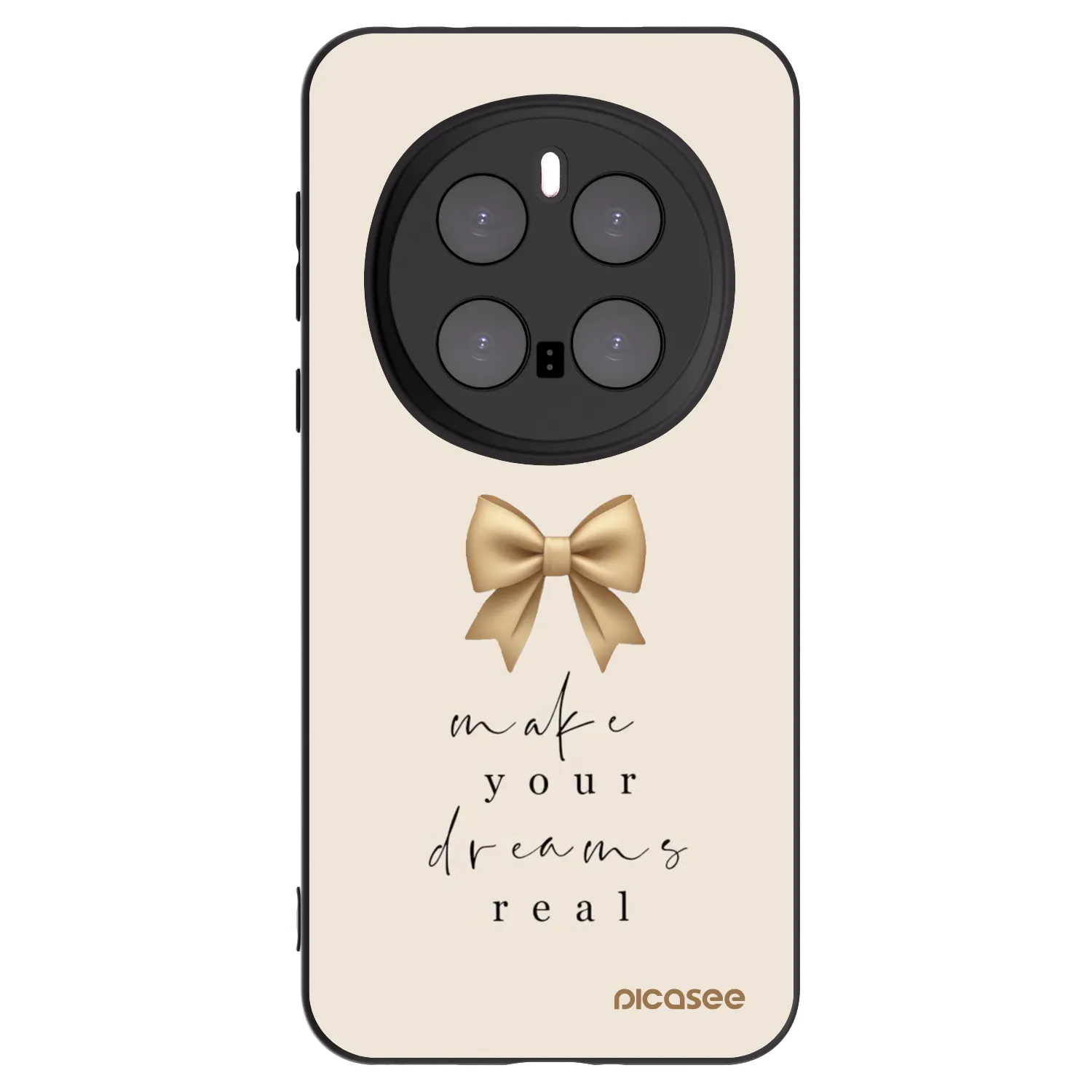 Picasee husă neagră din silicon pentru Honor Magic7 Pro 5G - Golden Dream