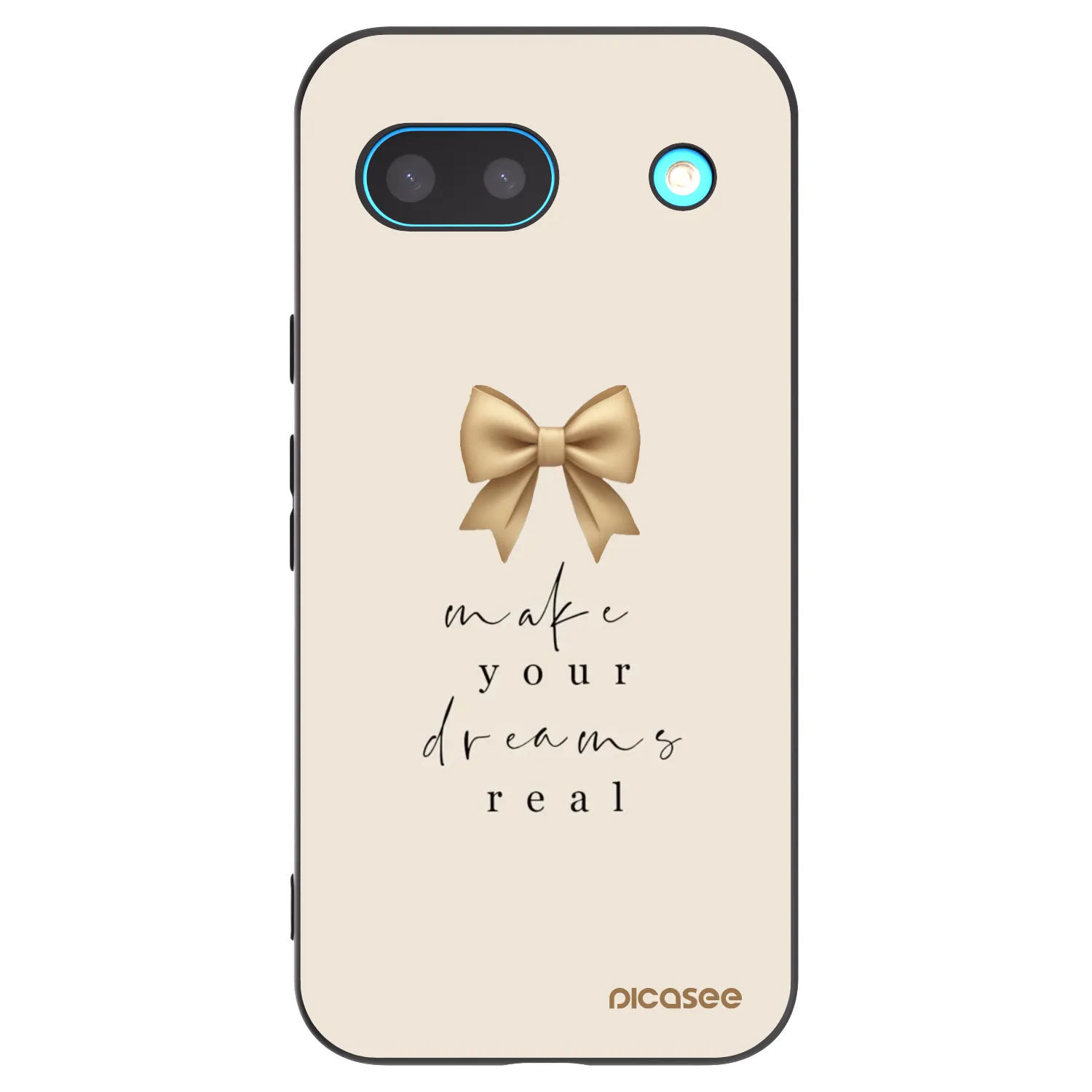 Picasee husă neagră din silicon pentru Google Pixel 8a - Golden Dream